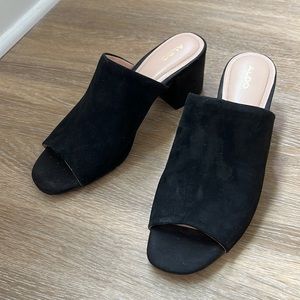 Aldo suede mule
